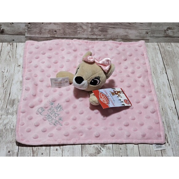 Rudolph the Red-Nosed Reindeer Clarice Pink Holiday Snuggle Blanket 11.5" - Picture 10 of 10